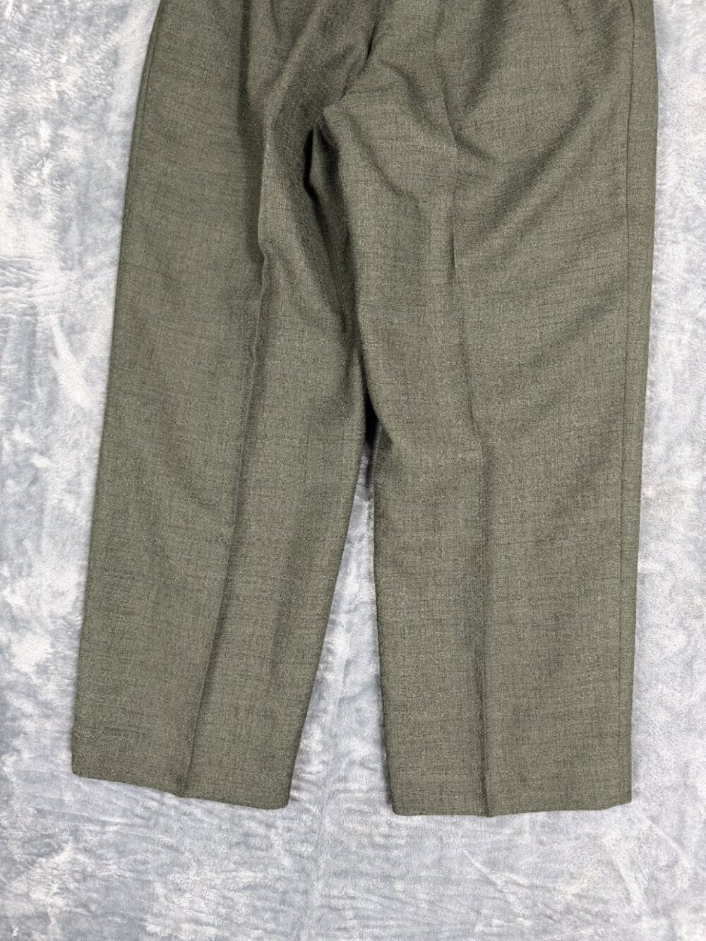 Le Suit Petite Womens Olive Green Short Sleeve Blazer & Trousers 2-Pc 10P - Picture 9 of 10